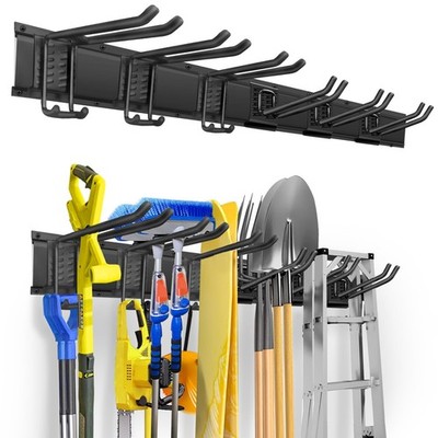 48 Inch Wall Mount Garden Tool Organizer Storage Rack for Yard Tools Chair Rake