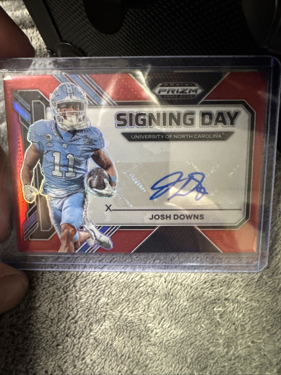 2023 Panini Prizm Signing Day Josh Downs RC Auto /99 | eBay