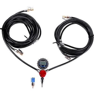 4 Way Tire Inflation Deflation System with 4 Closed Flow Air Chuck Digital... 
