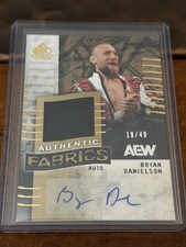 2025 UD AEW SP Game Used Bryan Danielson Authentic Fabrics Autograph 19/49