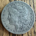 1884 S MORGAN SILVER DOLLAR - 90% SILVER - NICE DETAIL - ESTATE FIND