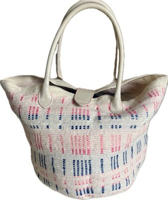 SOPHIE ANDERSON Woven Tote Bag Beach Shopping Hobo Large