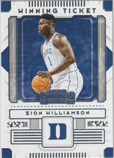 2020 Panini Contenders Draft Picks #1 Zion Williamson Winning Tickets