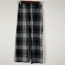 Old Navy Youth Unisex Pajama Pant Plaid Green Navy Black Size Medium