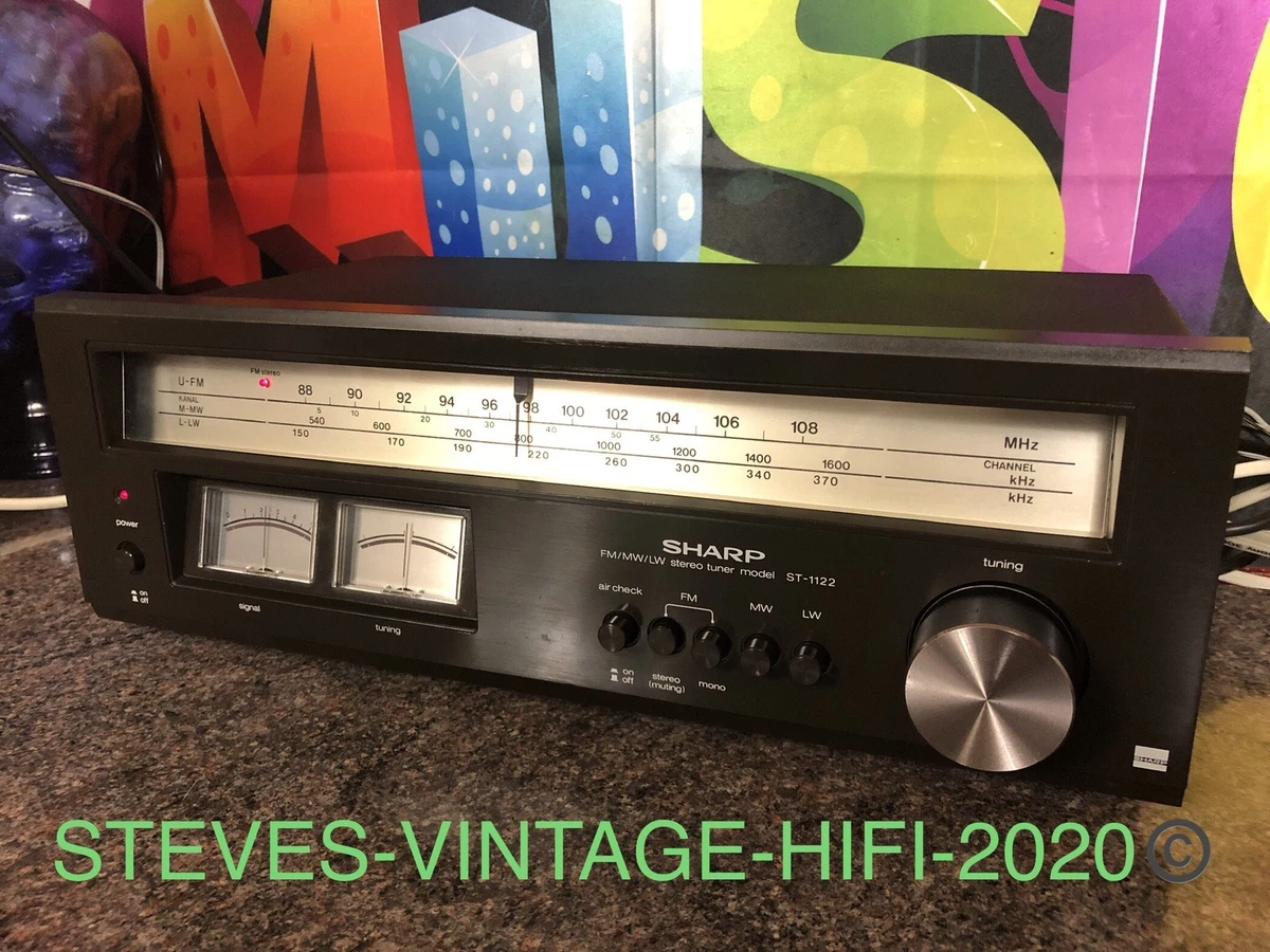 Sintonizador estéreo Sharp ST-1122 FM/MW/LW 1979 RARO REPARADO CASI COMO NUEVO L@@K P+P GRATIS.!
