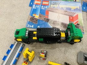 Lego 7897 & 7898 Mixed Parts & Pieces City Passenger Train Cargo Train Track