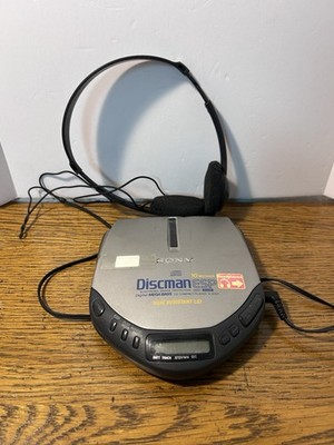 Sony Discman D-E301 CD Player ESP Mega Bass TESTED WORKS w/ Headphones READ Desc