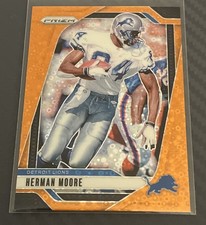 2024 Panini Prizm Orange Disco Prizm #100 Herman Moore Detroit Lions