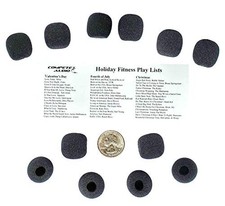 Small Foam Microphone Windscreens Microphone Covers 12-Pack Headset/Lapel