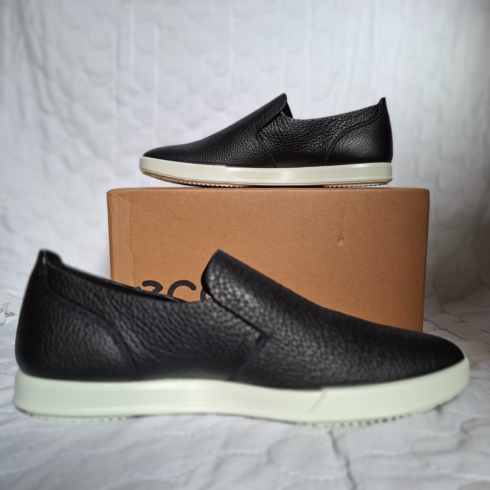 RRP £130. Ecco Mens Shoes Leisure Casual Slip On Loafers Leather UK 9 EU 43 image 4