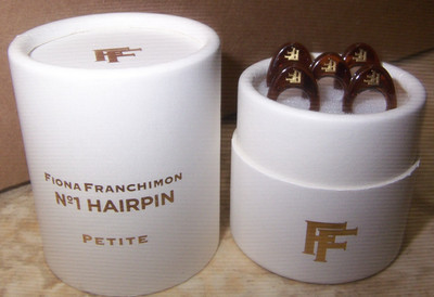 NEW IN BOX Fiona Franchimon No. 1 Petite Hairpin Set of 5 All Hair Types BROWN