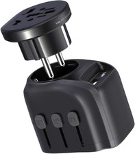 Travel Adapter Worldwide all in one International Power Adapter Fast Wall Chargi