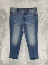 J. Jill Jeans Womens Petite 12P Blue Authentic Fit Slim Ankle Stretch Pants
