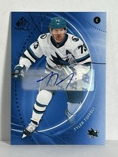 2025-26 Upper Deck SP Game Used Tyler Toffoli Blue Auto #90 San Jose Sharks