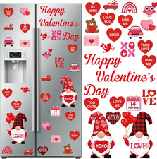 25 Pcs Valentine'S Day Garage Door Magnets Gnome Heart Truck Love Refrigerator M