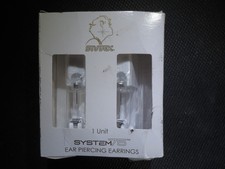 Studex Stainless Steel Bezel Setting with 4MM April Crystal Ear Piercing Stud