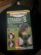 Hempvana Straight8 Adjustable Lightweight Posture Corrector New- Damaged Box .