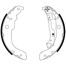 Bremsbackensatz hinten für Peugeot 207 WA SW WK 207-207+ 208 CR 1 CA | 24183097