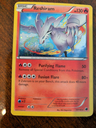 The Pokémon Company Pokémon TCG Reshiram 17/116 Plasma Freeze Holo Rare (NM)