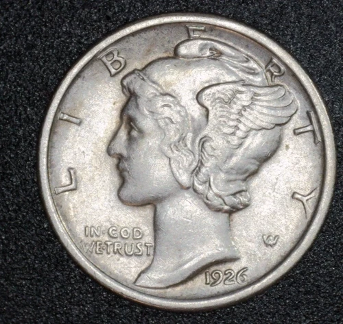 1926 Mercury Dime XF