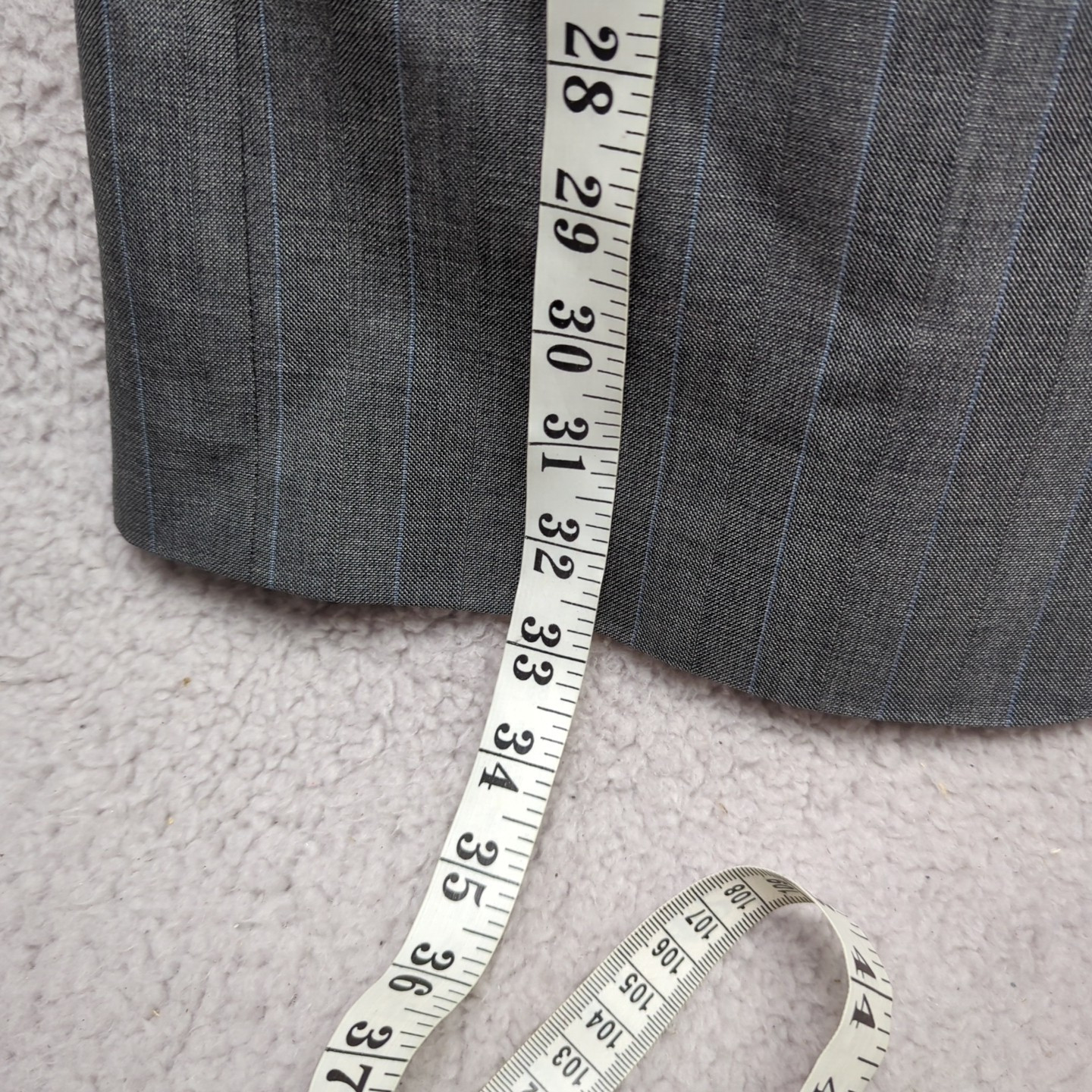 Giacca tuta Jasper Litman uomo media 20" grigio rosa blazer Savile fila 26" braccia