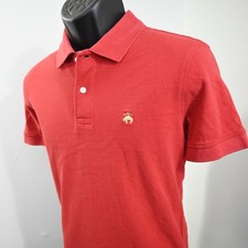 Brooks Brothers Performance Polo Slim Fit Mens Size Medium Red Short Sleeve