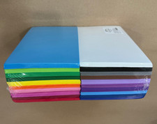 Foam sheets, qty 100, 8.5" x 5.5", 20 colors