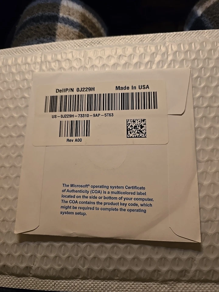 NEW SEALED Dell Windows Vista Business 32-Bit SP1 ~Reinstallation DVD~ P/N M684D - Image 2 of 2