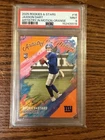 2025 Rookies & Stars Artistry in Motion Jaxson Dart #16 Orange /125 Giants RC