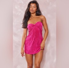 PrettyLittleThing Women’s Pink Mini Dress Size 8