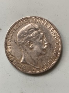 Deutsches Kaiserreich Silber Preußen 3 Mark 1910 A Wilhelm II