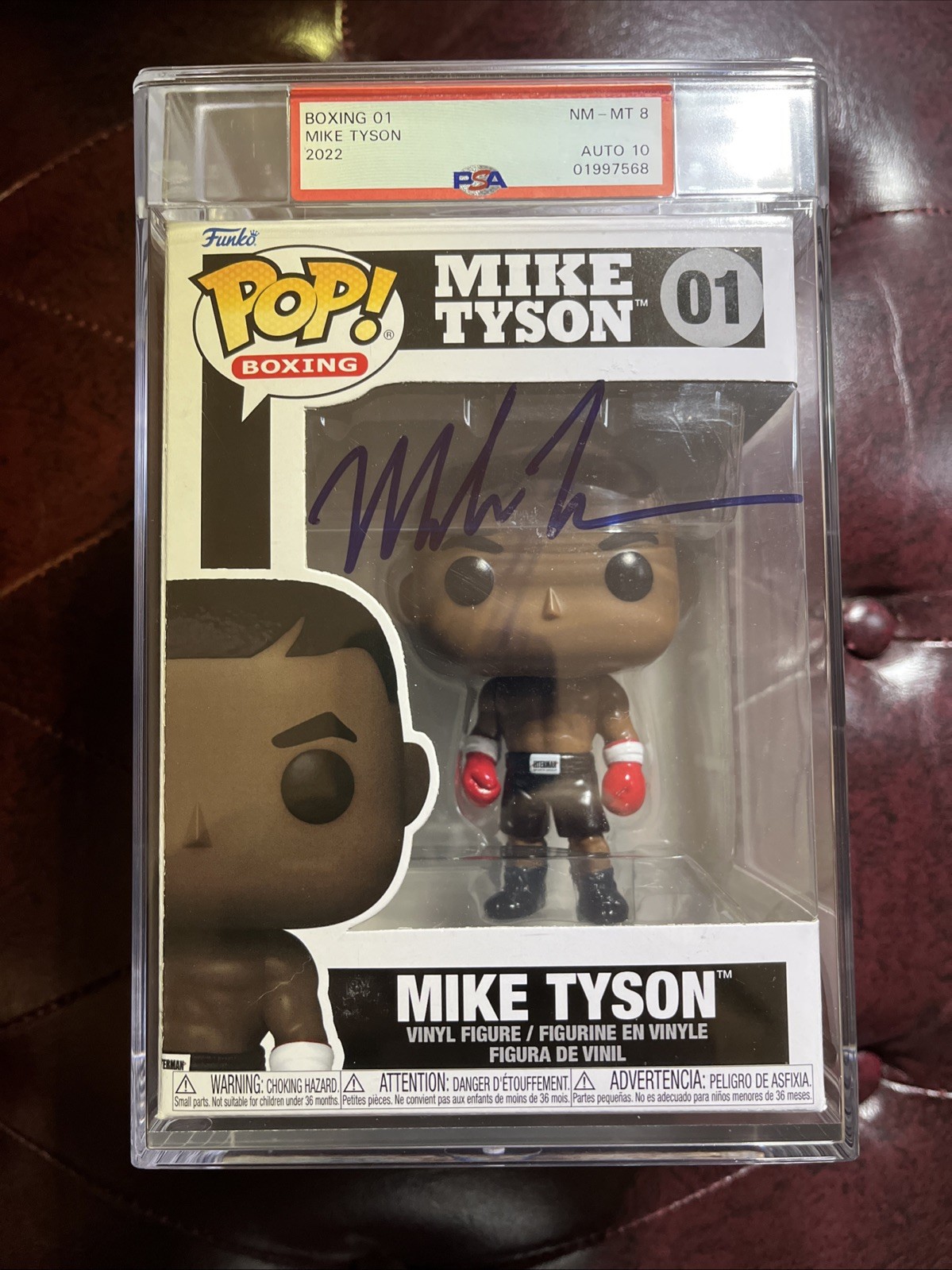 Mike Tyson - PSA - Extremely Rare Dual Graded 8 / Authentic Auto 10 (Low Pop) view 1