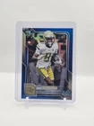 2025 Bowman Chrome University Football Blue Refractor Malik Rutherford #23