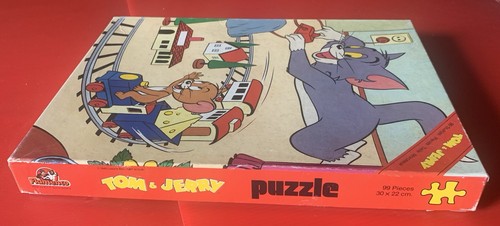 Vintage puzzle Tom&Jerry 99 pièces 1967 éditeur B.C.F - Picture 8 of 10
