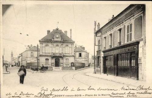 Carte Postale Ancienne CPA 93 Rosny-sous-Bois – La Mairie, Début 1900, Bon État