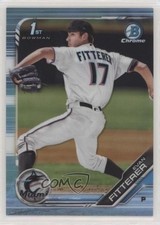 2019 Bowman Draft Chrome Sky Blue Refractor Evan Fitterer #BDC-68 uk2