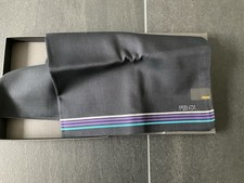 Fendi Handkerchief Or Pocket Square Black With Stripes New In Box