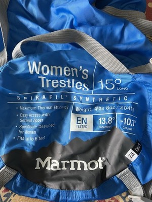 Marmot Trestles 15 Schlafsack, speziell Damenversion ''Women's Trestles/16 LONG