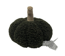 Pottery Barn Cozy Pumpkin Pillow Loden Green Halloween Fall NWT
