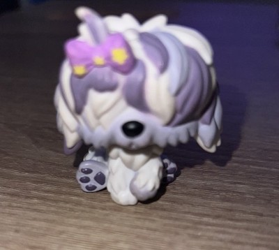 Lps Purple Dog Littlest Pet Shop LPS Lavender Dog Purple Hair W