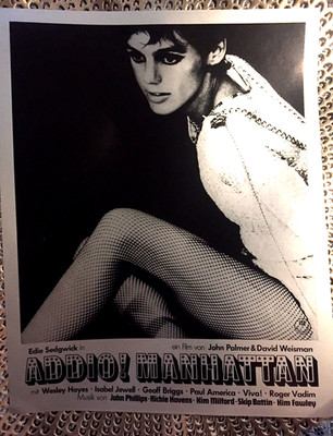 Andy WARHOL * Addio Ciao! Manhattan * Edie SEDGWICK - 12  ORIGINALE Aushangfotos