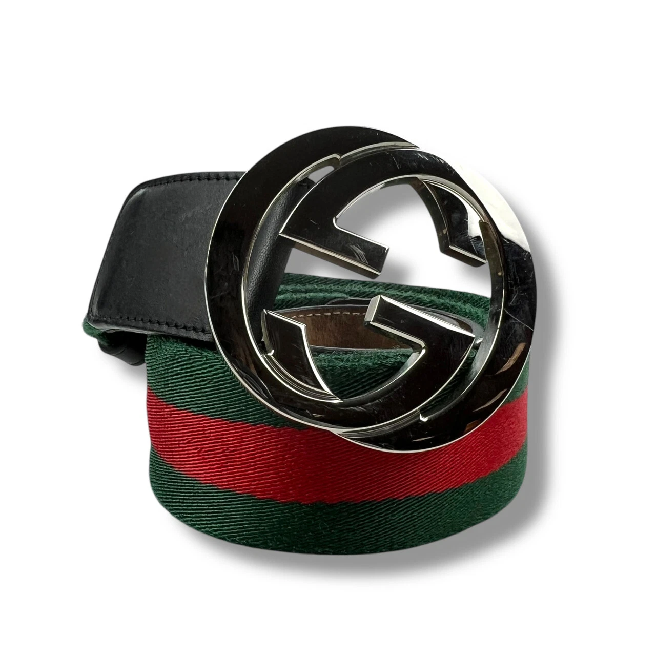 Ceinture Gucci Classic rayée à boucle GG