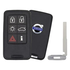 Oem Original Volvo S60 S80 V40 V60 V70 XC Smart Key Fob Remote Prox Uncut Blade