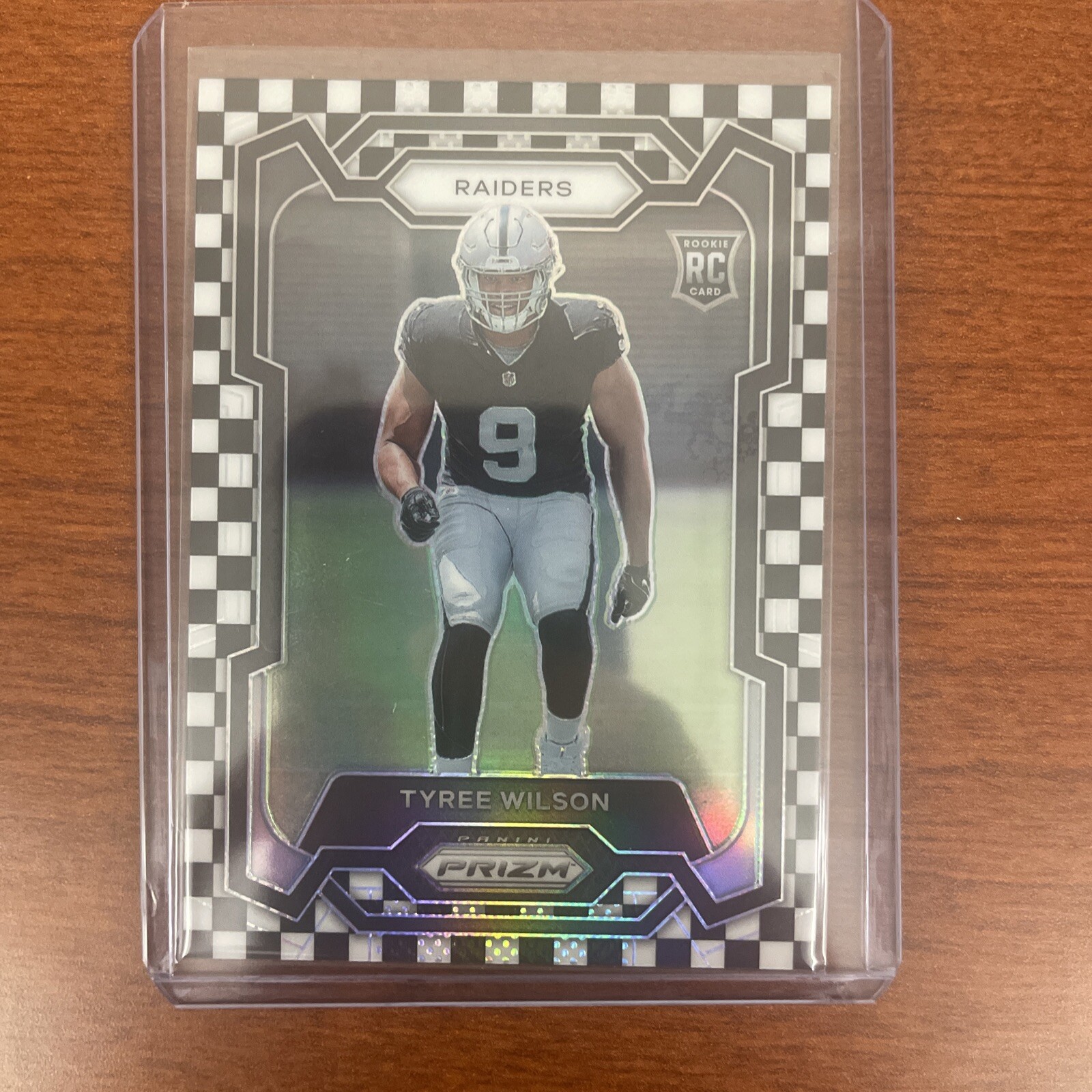 2023 Panini Prizm - Rookies Black and White Checker Prizm #363 Tyree Wilson (RC)
