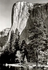 1948/80 Vintage ANSEL ADAMS Landscape Yosemite El Capitan Merced Tritone Photo
