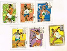 Burundi African Sport Mexico Olympics 1968 stamps