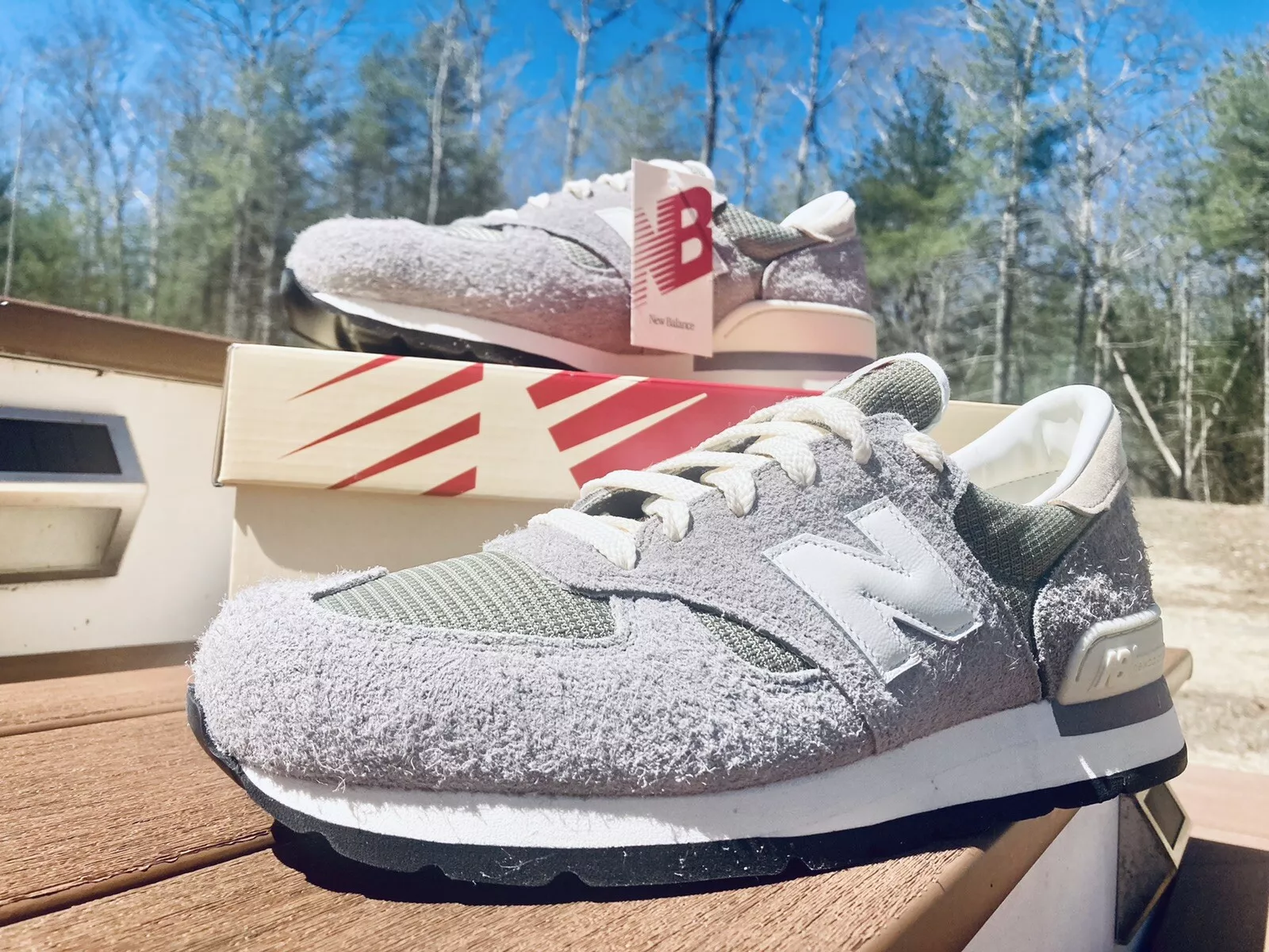 New Balance 990v1 x Teddy Santis pour homme fabriqué aux États Unis taille 12 (M990TA1) « Marblehead »