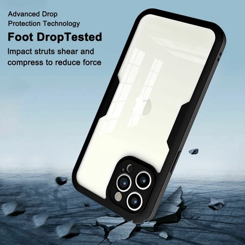 Clear Case für iPhone 15 14 Pro Max 13 12 11 XR 360° Full Screen Schutz Hülle - Bild 8 von 37