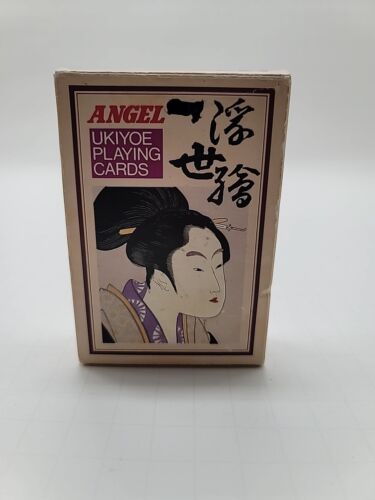 Vintage Japanese Angel Ukiyoe Playing Cards Complete With Original Box  - Picture 1 of 10