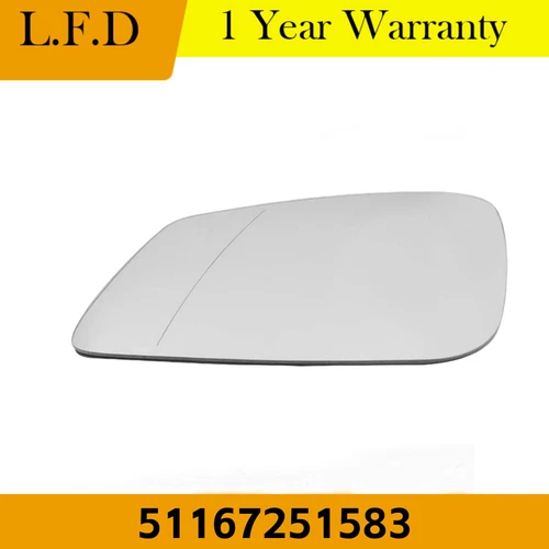 Heated Mirror Assembly Left Fit BMW 320i 51167251583 Backing Plate Included